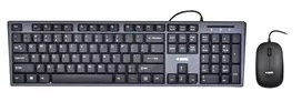 Klaviatūros ir pelės rinkinys IBOX IKMS606 (USB 2.0; (JAV); juoda spalva; optinė; 800 DPI)