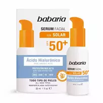 Babaria Solar hialurono rūgšties veido serumas Spf50 30ml