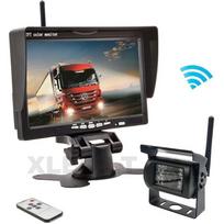 Belaidė 7 colių monitoriaus ir parkavimo kameros sistema 12V/24V