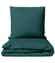 Premium satino patalynės komplektas „Green Sateen“ (200x220 cm)
