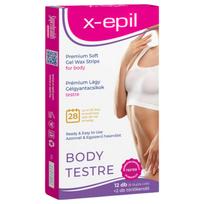X-Epil - kūno depiliacinės juostelės - gelinė - 12 vnt