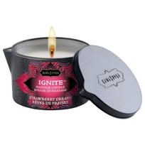 Kama Sutra - masažinė žvakė - braškinis aromatas - 170g