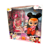Žaislinė lėlė su su gydytojo reikmenimis - Mickey mouse