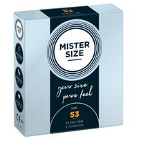 Prezervatyvai Mister Size 53 (3 vnt.)