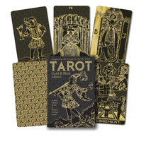 Tarot Gold and Black Edition taro kortos Lo Scarabeo