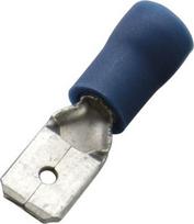 Flat terminals, isolated 1.5-2.5, blue, 100 pcs. 370424 | 4011923607449