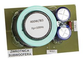 Žemųjų dažnių garsiakalbis Crossover 400W/8ohm