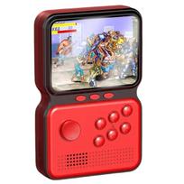 Žaidimų konsolė „GameBox M3 16bit“ nešiojama retro žaidimų konsolė su 900 žaidimų, 3 colių HD LCD / TV RCA laidu, raudona