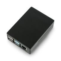 Raspberry Pi 4B aliumininis dėklas - juodas