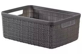 Daiktadėžė CURVER JUTE, 5 l, pilka, 27×20×11 cm