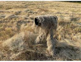 Tragopan Maskuotė Ghillie dideliam foto objektyvui smėlio spalvos