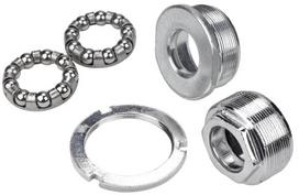 Miniklio velenas Azimut BSA 1.37x24T R/L, bearings 1/4"x9x2pcs.