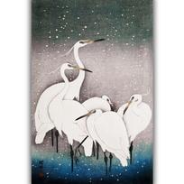 Reprodukcija „Garniai“, Ohara Koson