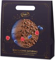Pieninis šokoladas su avietėmis ir mėlynėmis, ŠOKOLADINIS SATURNAS, 300 g