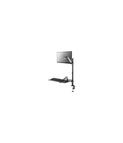 Neomounts Desk Mount | DS90-325BL1 Sit-stand workstation desk | Adjustable Height, Rotate, Tilt, Swivel | 17-32 " | Maximum weig
