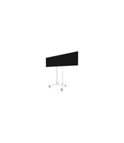 Neomounts Floor stand | ADM-875WH2 Dual screen adapter | Adjustable Height | 42-65 " | Maximum weight (capacity) 40 kg | White