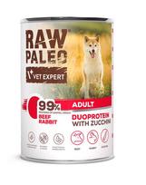 RAW PALEO Beef Rabbit Adult 400g karma mokra wołowina z królikiem dla psów