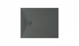 Akmens masės dušo padėklas PAA Lettera 80x100 GREY - komplektas