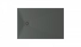 Akmens masės dušo padėklas PAA Lettera 80x120 GREY -komplektas