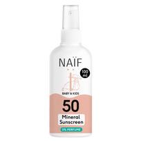 NAIF Baby & Kids High Protection Mineral Sunscreen Spray 0% Perfume SPF50 100ml