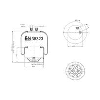 Pneumatinės pakabos kamera FE38323