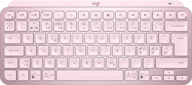 Minimalistinė Belaidė Klaviatūra su apašvietimu Logitech MX Keys Mini, Rožinės spalvos, Šiaurės šalių (Qwerty) išdėstymas