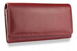 Moteriška odinė piniginė Visconti MZ10 Italian Red, raudona