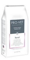 RENAL 3kg PRO-VET – specialios paskirtie visavertis pašaras katėms, sergančioms lėtiniu inkstų nepakankamumu.