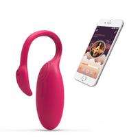 Interaktyvi vibruojanti Magic Motion kiaušinuko formos „Flamingo“