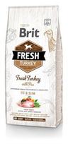 BRIT Fresh Turkey  and  Pea Fit  and  Slim - Sausas šunų maistas Kalakutiena su žirneliais - 12 kg