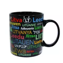 Puodelis Lietuva pasaulio kalbomis, 340 ml
