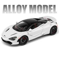1:24 McLaren 720S Lydinio Lenktyninio Automobilio Modelis Lieto Metalo Sportinio Automobilio Modelis Simuliacinis Garsas ir Šviesa Kolekciniai Papuošalai Vaikų Žaislai Berniukų Dovana balta