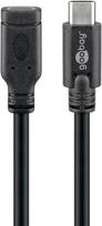 Goobay USB-C Extension Cable (USB 3.1 Gen 1), Black, 1m