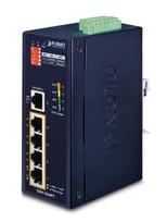 Planet IP30 5-Port/TP POE+ Industrial Fast Ethernet Switch (-40-75C)