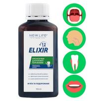 Burnos skalavimo skystis Elixir New Life Priešuždegiminio poveikio, natūralios sudėties 100 ml 100 ml