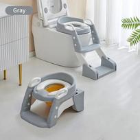 Naktipuodis ir tualeto sėdynė su laipteliu 3 in1 Grey