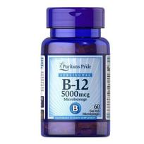 Puritano pasididžiavimas, vitaminas B-12, 5000 mikrogramų, 60 tablečių