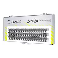 CLAVIER_BeDU2O Dvigubos apimties blakstienų kuokšteliai Mix 9-10-11mm