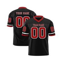 Individualūs futbolo marškinėliai su personalizuotu spausdintu komandos pavadinimu ir numeriu, sportinė uniforma vyrams, moterims, jaunimui S juoda