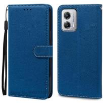 Skirta Motorola G13 dėklas Minkštas piniginės tipo atverčiamas odinis dėklas Skirta Moto G13 dėklas Silikoninis knygos formos dėklas Skirta Motorola G13 dėklas Coque Fundas For Motorola G13 tamsiai mėlyna spalva