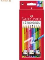 Spalvoti pieštukai Faber-Castell 2011 su trintukais, 12 sp.