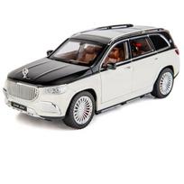 1:24 Maybach GLS600 Lydinio Prabangaus Automobilio Modelis Simuliacija Die-cast Metalinis Žaislinis Automobilis Automobilio Modelis Garsas ir Šviesa Vaikiškas Žaislas Berniukui Dovana Kolekcija Ornamentai balta