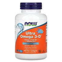 Dabar maisto produktai, Ultra Omega 3-D, 90 žuvies minkštųjų želė