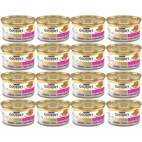 Purina Gourmet Gold Kitten putėsiai su veršiena 48x85g