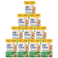 CAT CHOW Sterilizuotas vištienos ir baklažanų pašaras su padažu 10x85g