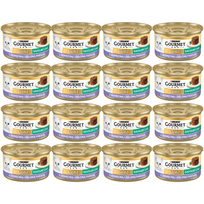 Purina Gourmet Gold Pikantiškas pyragas su ėriena ir šparaginėmis pupelėmis 48x85g
