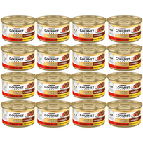 Purina Gourmet Gold su jautiena ir vištiena pomidorų padaže 48x85g