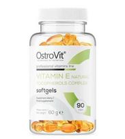 OstroVit vitamino E natūralių tokoferolių kompleksas, 90 kapsulių