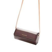 Light Luxury Cylindrical Messenger Bag Premium Cylindrical Bag Messenger Cylindrical Autumn and Winter Women's Bag New Messenger Bag tamsiai ruda spalva