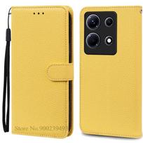 Dėklas Infinix Note 30 Pro, Dėklas Infinix Note 30 5G, Piniginės Odinis Atverčiamas Dangtelis Infinix Note 30 Vip Dėklui, Telefono Dangtelis Fundas Infinix Note 30 Pro geltona